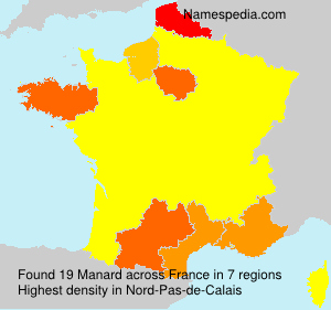 Surname Manard in France Surname Manard in France