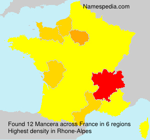 Surname Mancera in France Surname Mancera in France