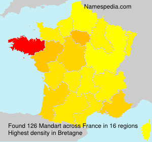 Surname Mandart in France Surname Mandart in France