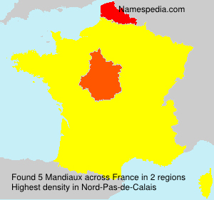 Surname Mandiaux in France Surname Mandiaux in France