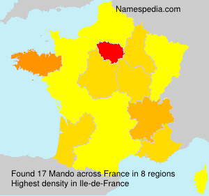 Surname Mando in France Surname Mando in France