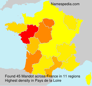 Surname Mandot in France Surname Mandot in France