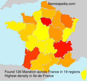 Surname Mandron in France Surname Mandron in France