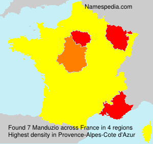 Surname Manduzio in France Surname Manduzio in France