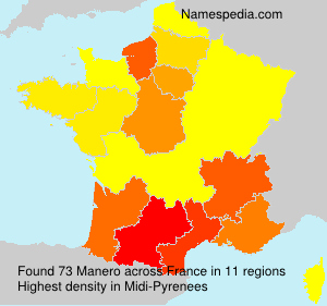 Surname Manero in France Surname Manero in France