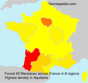 Surname Manescau in France Surname Manescau in France