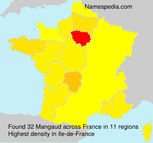 Surname Mangaud in France Surname Mangaud in France