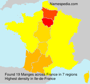 Surname Manges in France Surname Manges in France