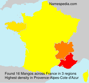 Surname Mangos in France