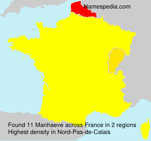 Surname Manhaeve in France Surname Manhaeve in France
