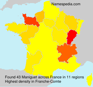 Surname Maniguet in France Surname Maniguet in France