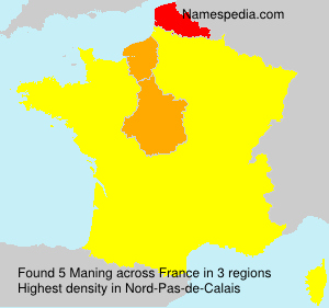 Surname Maning in France Surname Maning in France