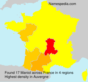 Surname Maniol in France Surname Maniol in France