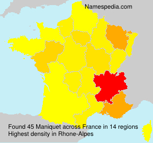 Surname Maniquet in France Surname Maniquet in France