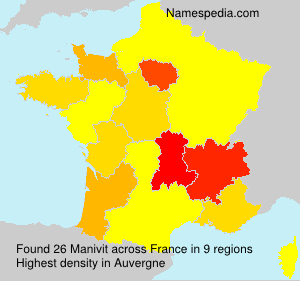 Surname Manivit in France Surname Manivit in France