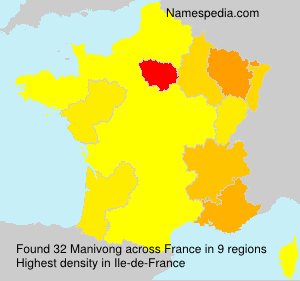 Surname Manivong in France Surname Manivong in France
