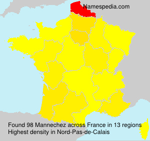 Surname Mannechez in France Surname Mannechez in France