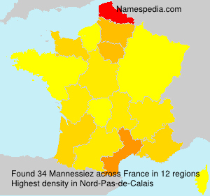 Surname Mannessiez in France Surname Mannessiez in France