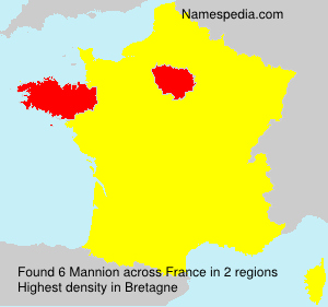 Surname Mannion in France Surname Mannion in France