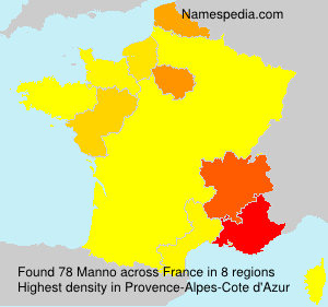 Surname Manno in France Surname Manno in France