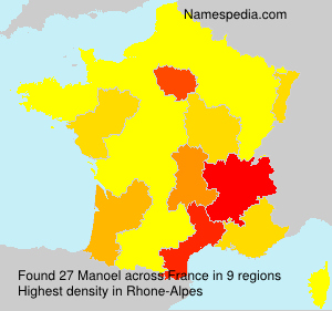 Surname Manoel in France Surname Manoel in France