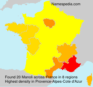 Surname Manoli in France Surname Manoli in France