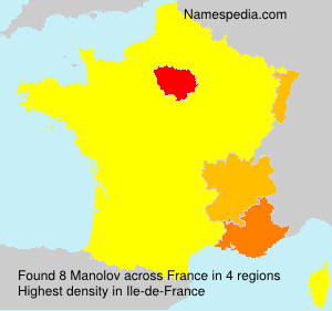 Surname Manolov in France