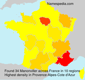 Surname Manonviller in France Surname Manonviller in France