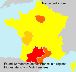Surname Manreza in France Surname Manreza in France
