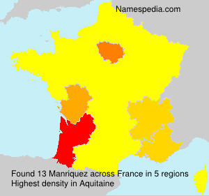 Surname Manriquez in France Surname Manriquez in France