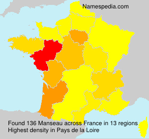 Surname Manseau in France Surname Manseau in France