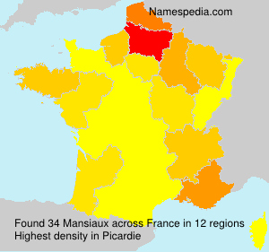 Surname Mansiaux in France Surname Mansiaux in France