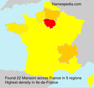 Surname Mansoni in France Surname Mansoni in France