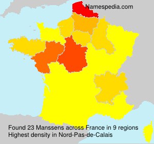 Surname Manssens in France Surname Manssens in France