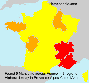 Surname Mansuino in France Surname Mansuino in France