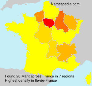 Surname Mant in France Surname Mant in France