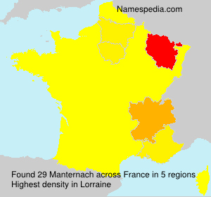 Surname Manternach in France Surname Manternach in France