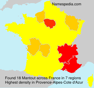 Surname Mantout in France Surname Mantout in France