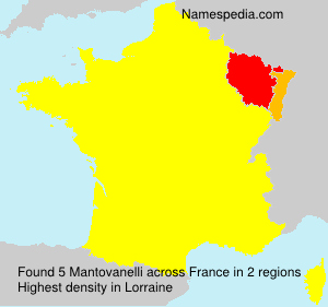 Surname Mantovanelli in France Surname Mantovanelli in France