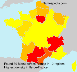 Surname Manu in France Surname Manu in France