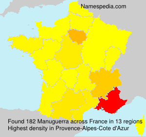 Surname Manuguerra in France Surname Manuguerra in France