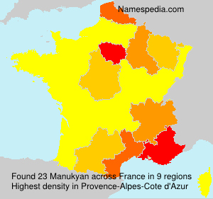 Surname Manukyan in France Surname Manukyan in France