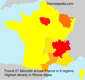 Surname Manzetti in France Surname Manzetti in France