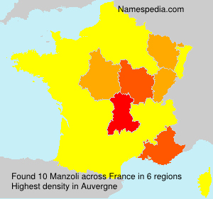 Surname Manzoli in France Surname Manzoli in France