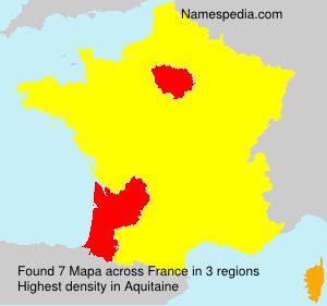 Surname Mapa in France Surname Mapa in France