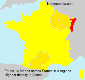 Surname Mapps in France Surname Mapps in France