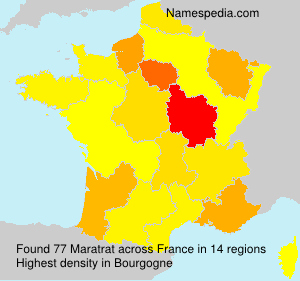 Surname Maratrat in France Surname Maratrat in France