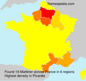 Surname Marbrier in France Surname Marbrier in France