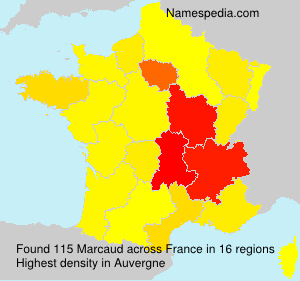 Surname Marcaud in France Surname Marcaud in France