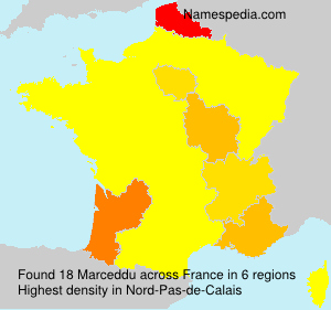 Surname Marceddu in France Surname Marceddu in France
